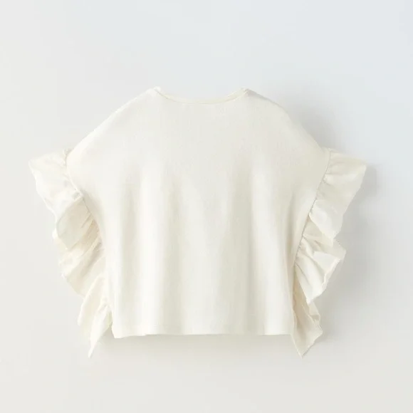 ZARA RUFFLED TOP - Picture 4 of 10